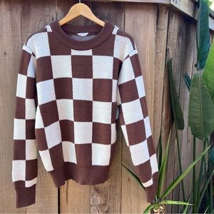 CHECKERED SWEATER 🤎